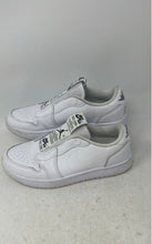Load image into Gallery viewer, Nike Womens Air Jordan 1 Low Slip White Leather Round Toe Sneaker Shoes Size 7
