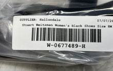 Load image into Gallery viewer, Stuart Weitzman Womens Sofia 50 Black Leather Slingback Heels Size 8 M
