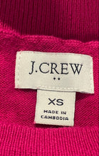 Load image into Gallery viewer, J.Crew Womens Fuchsia Cotton Short Sleeve Crew Neck Pullover Sweater Size XS

