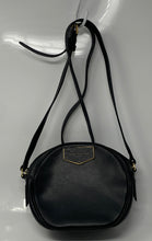 Load image into Gallery viewer, Authentic Marc Jacobs Womens Voyager Black Leather Round Crossbody Bag Stained
