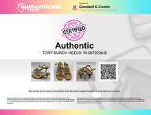 Load image into Gallery viewer, Authentic Tory Burch Womens Kailey Ivory Bow Kitten Heel Slingback Sandals Sz 7M
