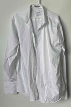 Load image into Gallery viewer, Calvin Klein Mens White Performance Non-Iron Regular Fit Dress Shirt Sz 17 34/35
