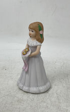Load image into Gallery viewer, Enesco Growing Up Birthday Girls 8 Year Old Brown Hair Porcelain Figurine
