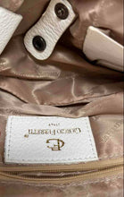 Load image into Gallery viewer, Giorgio Ferretti Womens White Leather Double Handle Inner Pocket Shoulder Bag
