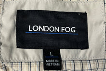 Load image into Gallery viewer, London Fog Mens Beige Long Sleeve Full-Zip Hooded Windbreaker Jacket Size L
