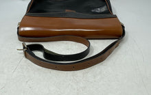 Load image into Gallery viewer, Bettina Womens Black Brown Leather Inner Pocket Adjustable Strap Shoulder Bag
