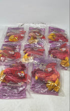 Load image into Gallery viewer, McDonald's Ty Teenie Beanie Baby Strut The Rooster Plushies 8 Pcs Factory Sealed
