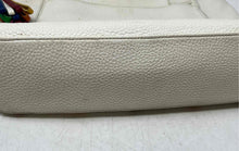 Load image into Gallery viewer, Brighton Womens White Pebbled Leather Double Handle Zip Top Lined Shoulder Bag

