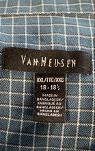 Load image into Gallery viewer, Van Heusen Mens Green Plaid Long Sleeve Collared Dress Shirt Size 2XL 18-18 1/2
