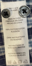 Load image into Gallery viewer, Michael Kors Mens Blue Cotton Long Sleeve Tailored Fit Button-Up Shirt Size L
