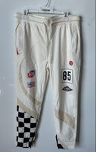 Load image into Gallery viewer, Fly Supply Mens White Graphic Print Activewear Motorsports Jogger Pants Size L
