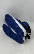 Load image into Gallery viewer, Nike Boys Court Borough Mid 2 CD7782 Blue Black Mid Top Sneaker Shoes Size 4.5Y

