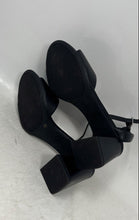 Load image into Gallery viewer, Giani Bernini Womens Black Leather Buckle Open Toe Ankle Strap Sandals Size 7.5M
