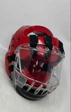 Load image into Gallery viewer, Tiger Claw Red Martial Arts Protective Gear Face Shield Sporting Helmet
