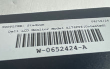 Load image into Gallery viewer, Dell Model E176FPf Black 17-Inch Flat Panel TFT LCD Monitor With Stand Untested
