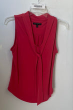 Load image into Gallery viewer, Banana Republic Womens Orange Sleeveless Tie Neck Pullover Blouse Top Size XS
