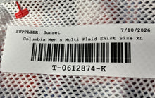 Load image into Gallery viewer, Columbia Mens PFG Multicolor Plaid Cotton Lined Vented Button-Up Shirt Size XL
