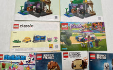 Load image into Gallery viewer, Lot Of Assorted Lego Large Print Mixed Variety Instruction Manuals For Age 3+
