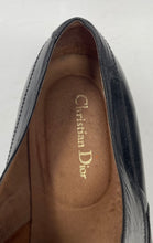 Load image into Gallery viewer, Authentic Christian Dior Mens Black Leather Derby Dress Shoes Size 8 Damaged
