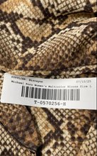 Load image into Gallery viewer, Michael Kors Womens Multicolor Snakeskin Print Surplice Front Blouse Top Size L
