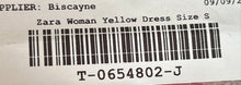 Load image into Gallery viewer, Zara Trafaluc Womens Yellow Sleeveless Scoop Neck Vented Midi Tank Dress Size S
