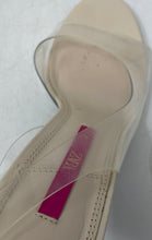 Load image into Gallery viewer, Zara Womens Clear Beige Stiletto Heel Slingback Sandals Size EUR 40
