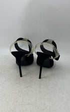 Load image into Gallery viewer, Steve Madden Womens Diva Clear Black Leather Pointed Toe Ankle Strap Heels Sz 9M
