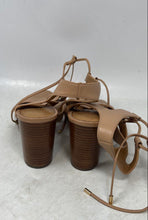Load image into Gallery viewer, Coach New York Womens Larissa Nude Lace-Up Block Gladiator Heels Size 10B
