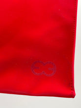 Load image into Gallery viewer, Escada Beaute Womens Red Clear Double Ring Handle Zipper Cosmetic Bag
