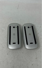 Load image into Gallery viewer, Lot Of 2 Pcs Apple Magic Model A1296 White Silver Wireless Mouse
