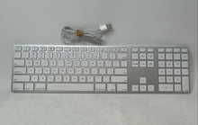Load image into Gallery viewer, Apple Model A1243 White USB Wired Slim Standard Keyboard Untested
