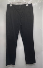 Load image into Gallery viewer, St. John's Bay Womens Black Flat Front Pockets Straight Leg Chino Pants Size 10

