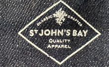 Load image into Gallery viewer, St. John's Bay Womens Blue Denim 5-Pocket Design Straight Jeans Pants Size 18S

