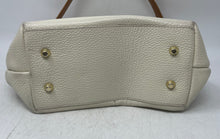 Load image into Gallery viewer, Valentina Womens Beige Pebbled Leather Inner Pockets Shoulder Hobo Bag
