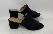Load image into Gallery viewer, Christian Siriano Womens Black Open Toe Slip-On Block Slide Sandals Size 8
