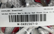 Load image into Gallery viewer, Adidas Mens Adistar Control 5 KI8600 White Red Sneaker Shoes Size 11.5
