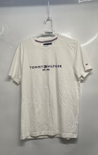 Load image into Gallery viewer, Tommy Hilfiger Mens White Cotton Short Sleeve Crew Neck Slim Fit T-Shirt Size XL

