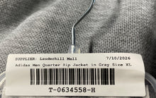 Load image into Gallery viewer, Adidas Mens Gray Miami Hurricanes Long Sleeve Quarter Zip Pullover Jacket Sz XL
