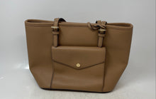 Load image into Gallery viewer, Michael Kors Womens Brown Jet Set Saffiano Zipper Inner Pocket Tote Handbag
