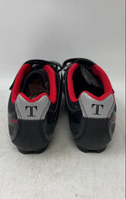 Load image into Gallery viewer, Tommaso Mens Terra 100 Black Red Hook And Loop Elite Cycling Shoes Size 7.5
