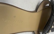 Load image into Gallery viewer, Kate Spade New York Womens Stasie Black Beige Leather Flat Slide Sandals Size 7M
