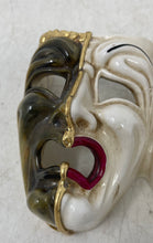 Load image into Gallery viewer, Vintage Lot Of 2 Pcs Comedy Tragedy Theater Faces Ceramic Clown Mask
