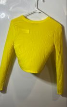 Load image into Gallery viewer, Express X Olivia Culpo Womens Yellow Pullover Cropped T-Shirt Size XS With Tag
