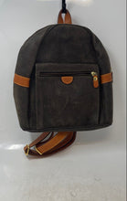 Load image into Gallery viewer, Bric's Womens Brown Leather Adjustable Strap Top Handle Backpack
