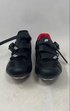 Load image into Gallery viewer, Peloton Mens PL-SH-B-42 Black White Adjustable Strap Cycling Shoes Size EUR 42
