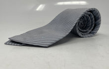 Load image into Gallery viewer, Givenchy Mens Gray Striped Print Silk Adjustable Formal Pointed Tie
