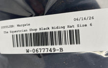 Load image into Gallery viewer, The Equestrian Shop Black Head Protective Gear Western Riding Hat Size 6 7/8

