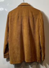 Load image into Gallery viewer, Karl Lagerfeld Womens Brown Khaki Corduroy Snap Front Shirt Jacket Size Small
