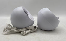 Load image into Gallery viewer, Set Of 2 Pcs Creative Pebble V3 Model MF1680 White Desktop Speakers Not Tested
