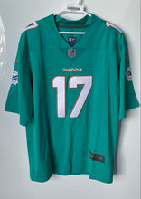 Load image into Gallery viewer, Nike Mens Aqua NFL Miami Dolphins Jaylen Waddle #17 Football Jersey Sz L W/Tags
